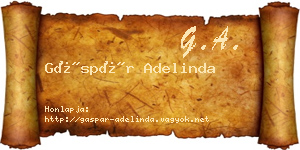Gáspár Adelinda névjegykártya